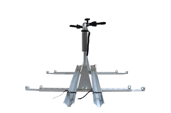 Fahrradträger für 2 Fahrräder - Montage auf einem PKW Anhänger